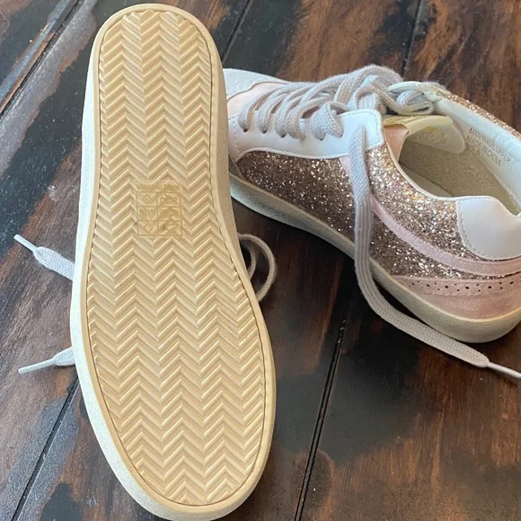 Mi.iM Glittery Pink and White Women's Sneakers - Picture 13 of 16